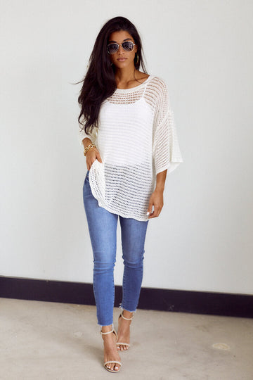 Emine Open Knit Sweater