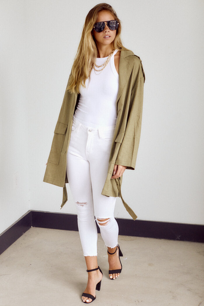 Clarinda Wrap Style Lightweight Jacket