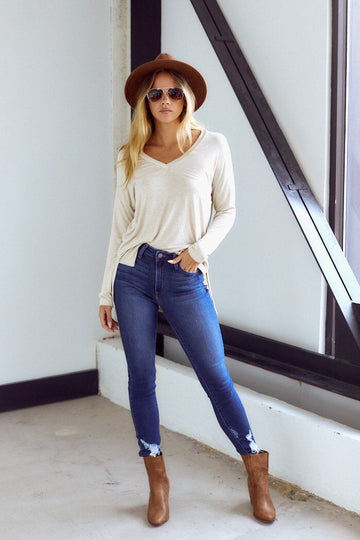 Kenmore Long Sleeve Side Slit Tee