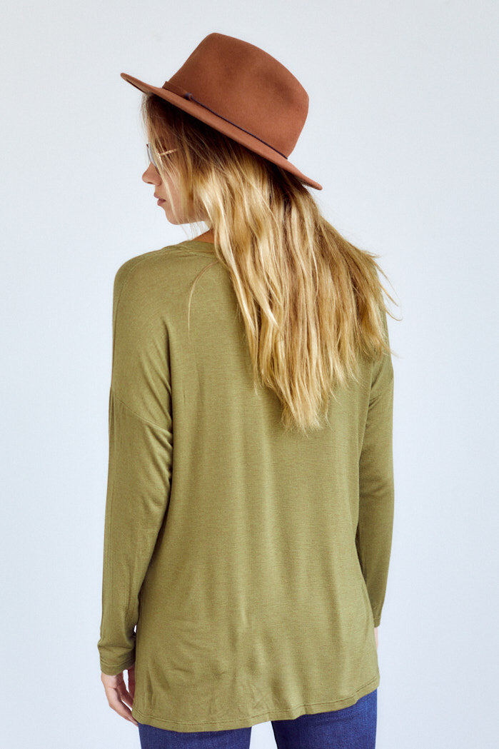 Kenmore Long Sleeve Side Slit Tee