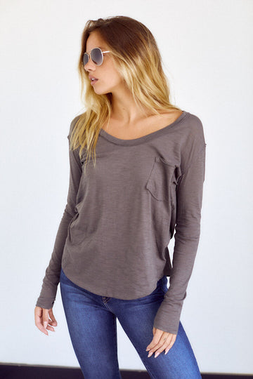 Kepler Long Sleeve Pocket Tee