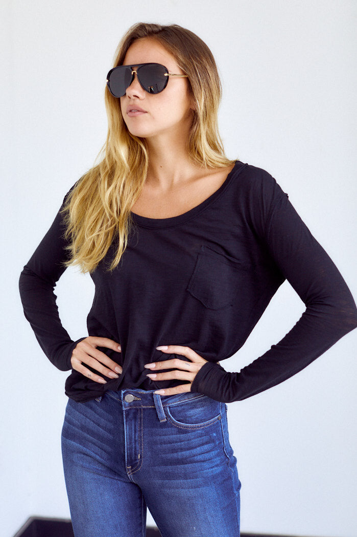 Kepler Long Sleeve Pocket Tee