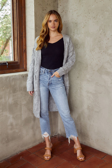 Randi Cableknit Cardigan
