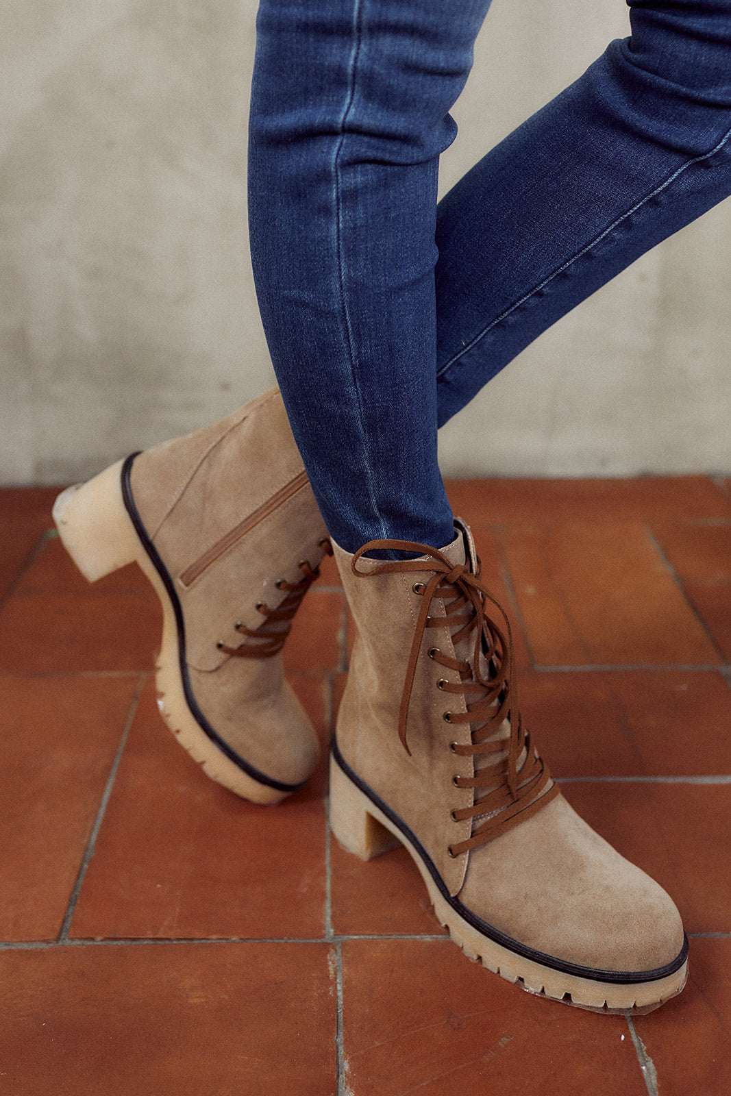 Jamie Lace Up Combat Boot