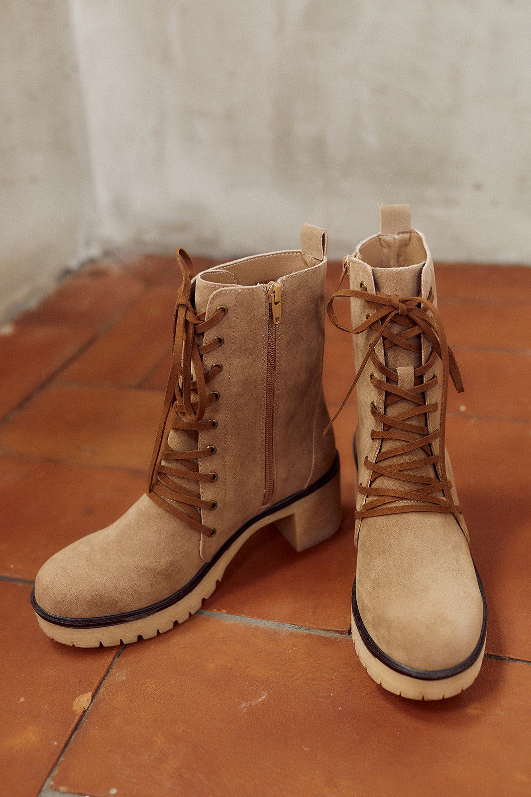 Jamie Lace Up Combat Boot