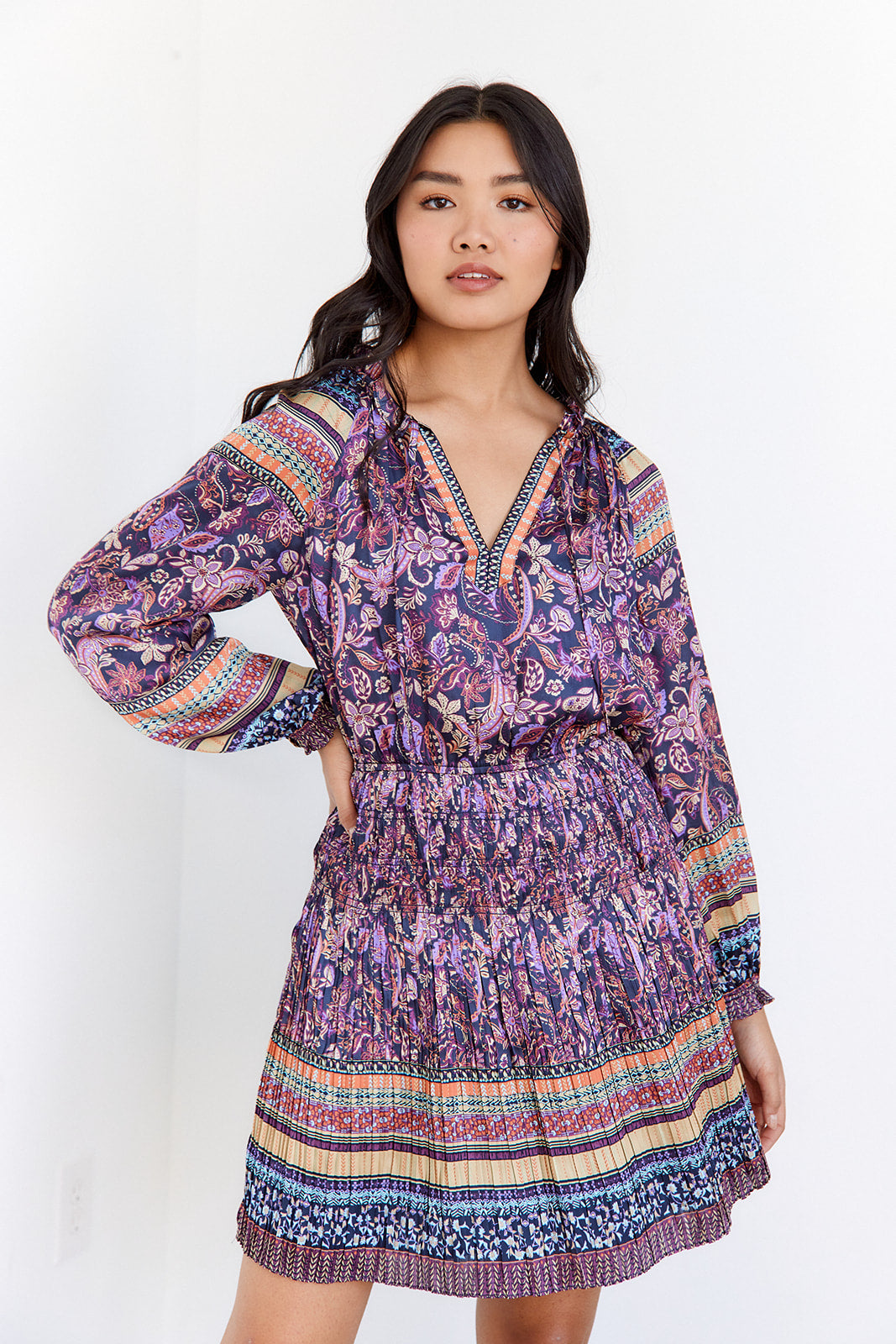 SALE - Kaiana Printed Mini Dress