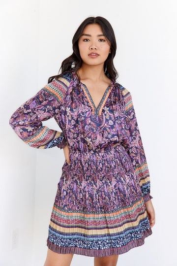 SALE - Kaiana Printed Mini Dress