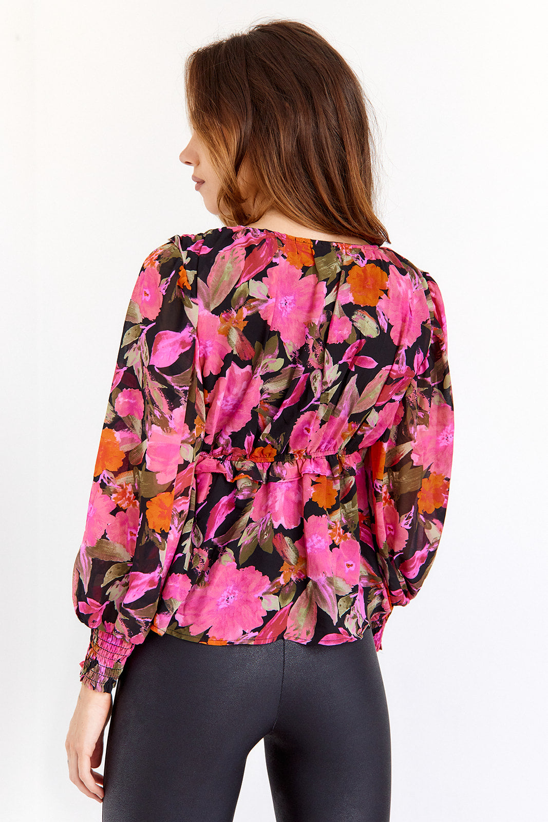 Haley V Neck Floral Top
