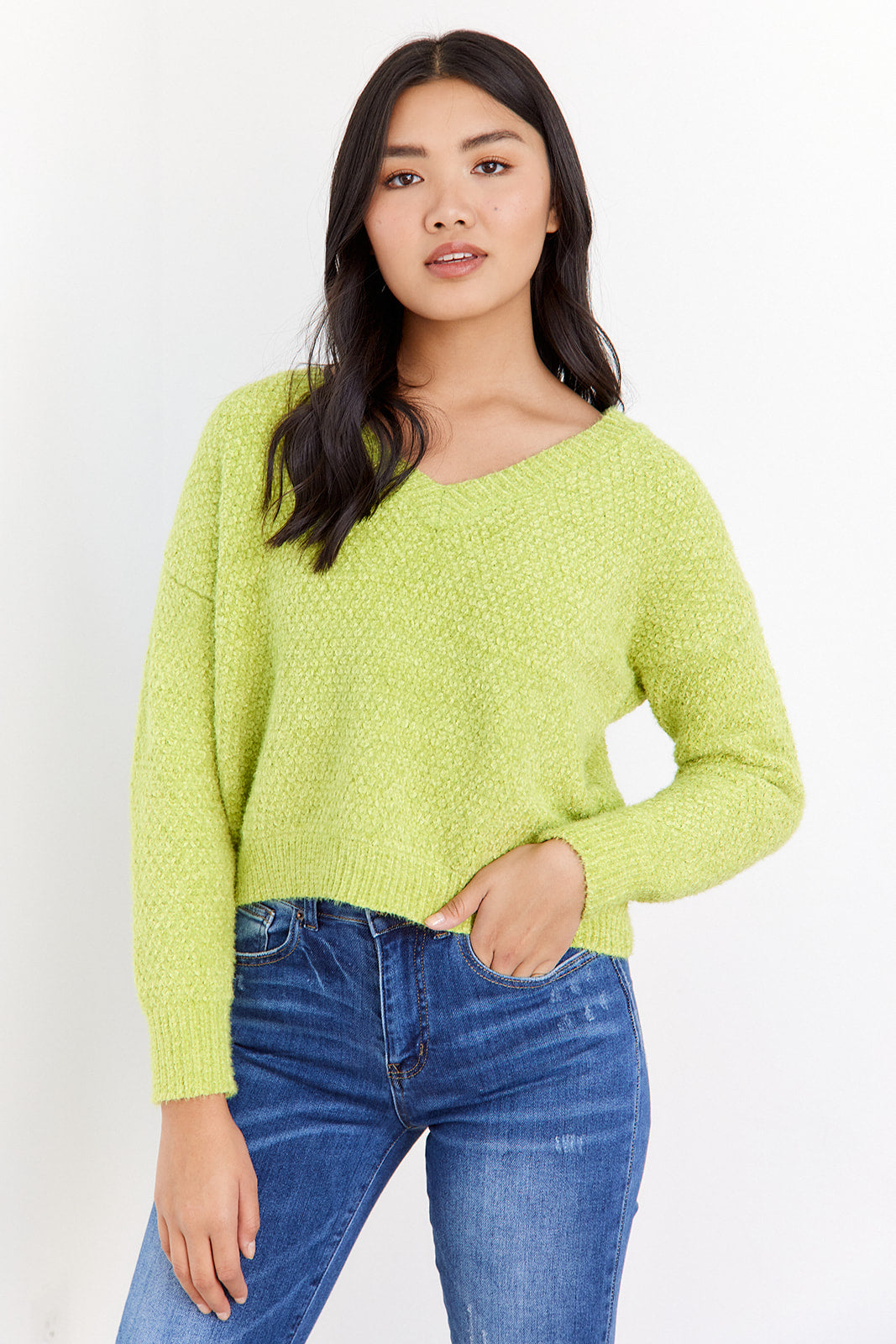 SALE - Raegan V Neck Sweater