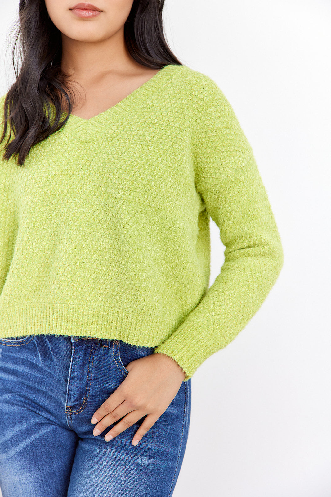 SALE - Raegan V Neck Sweater