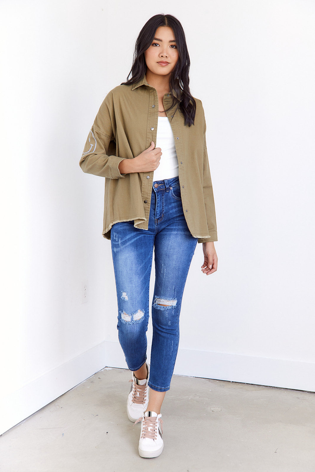 Marsha Smiley Embroidered Jacket