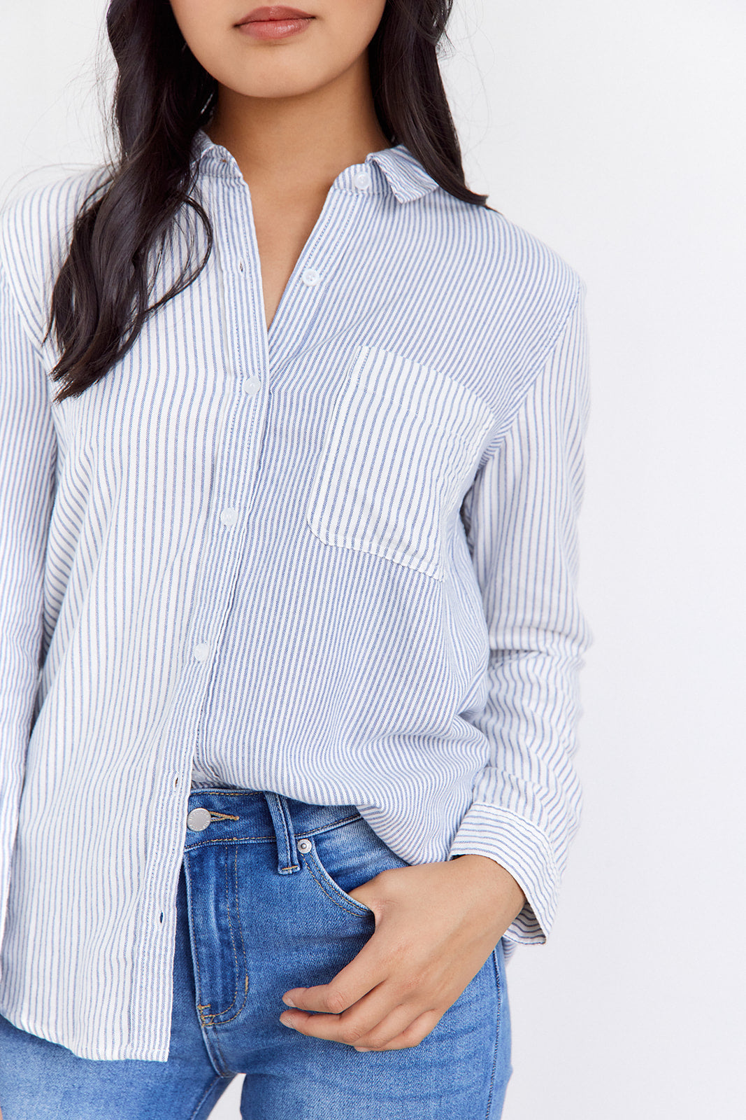 Lane Striped Button Down Shirt