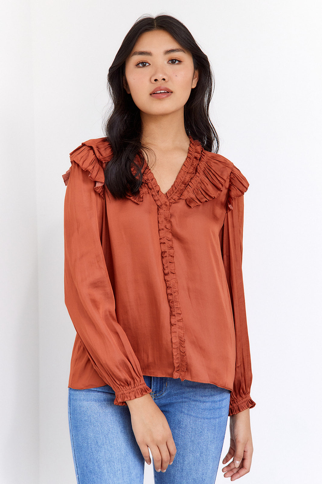 SALE - Kass Ruffle Blouse