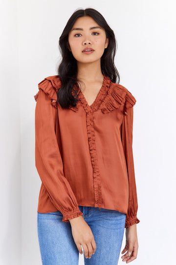 SALE - Kass Ruffle Blouse