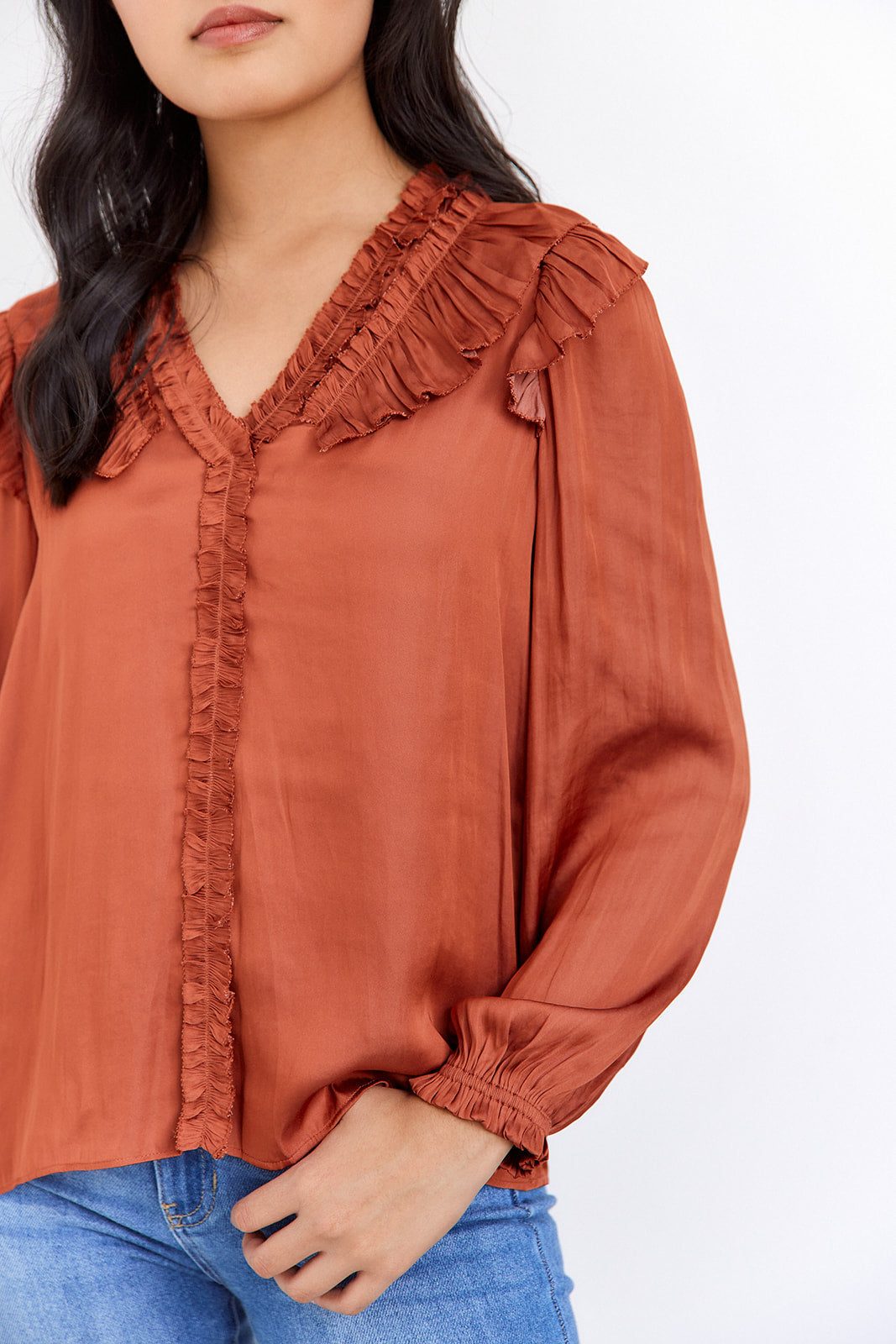 SALE - Kass Ruffle Blouse