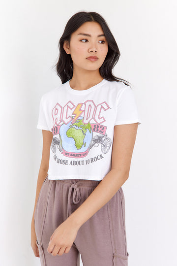 SALE - ACDC Cropped Tee