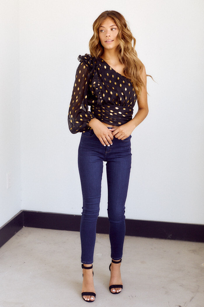 Portlyn One Shoulder Blouse