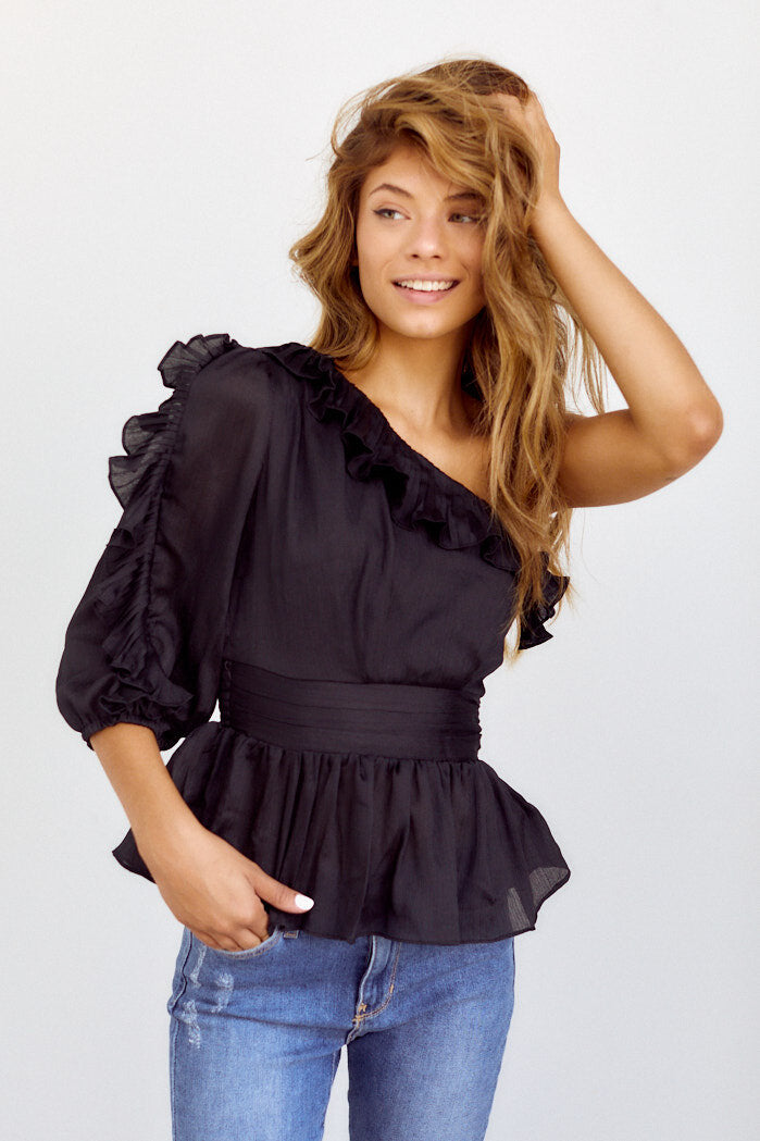 Marengo One Shoulder Blouse