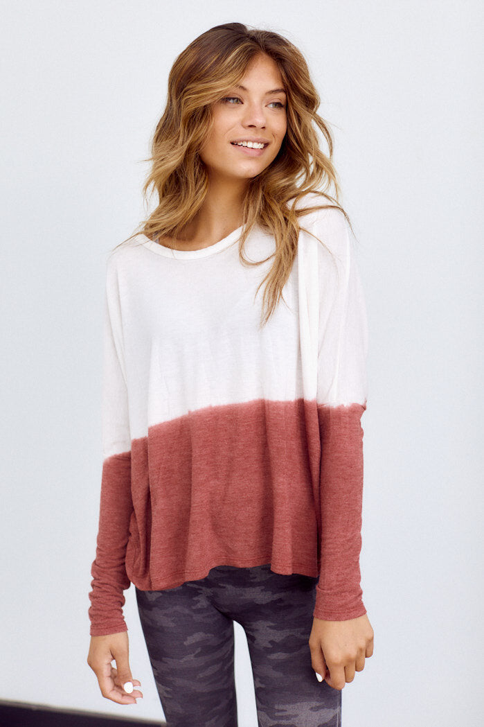 Leona Ombre Long Sleeve Tee