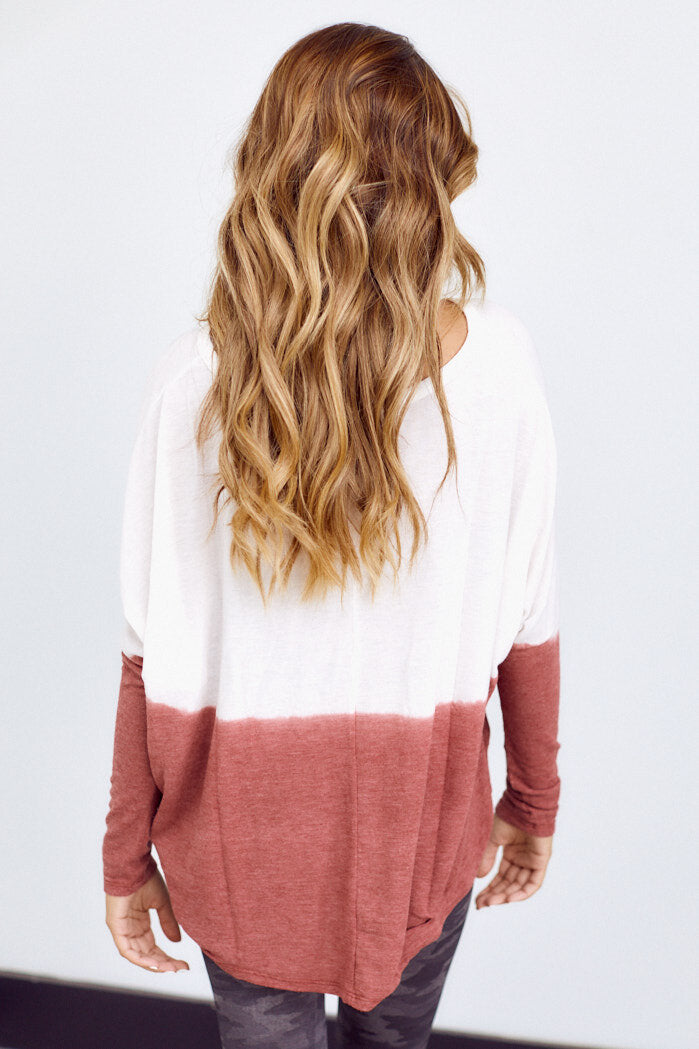 Leona Ombre Long Sleeve Tee