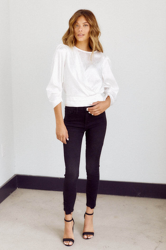 Loraine Wrap Style Blouse