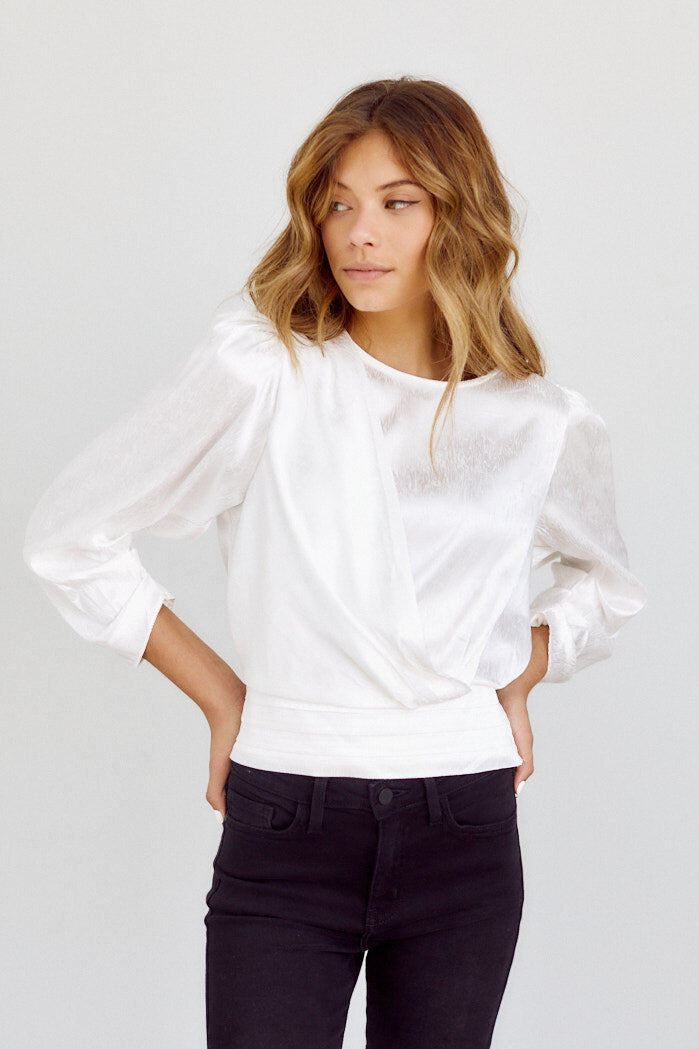 Loraine Wrap Style Blouse