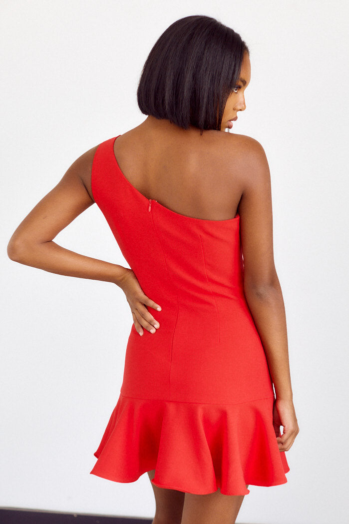 Carrollton One Shoulder Mini Dress