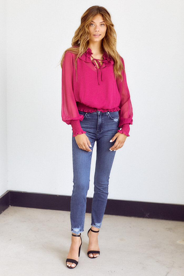 Tula Smocked Waist Blouse