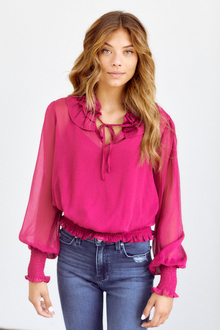 Tula Smocked Waist Blouse