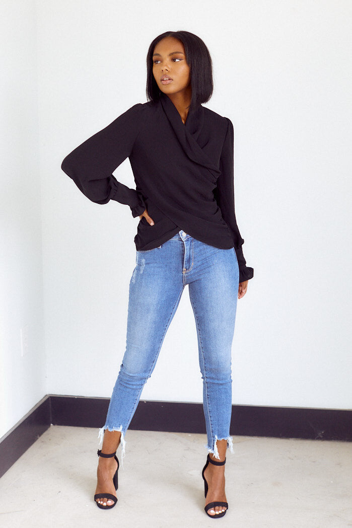 Maybry Wrap Blouse