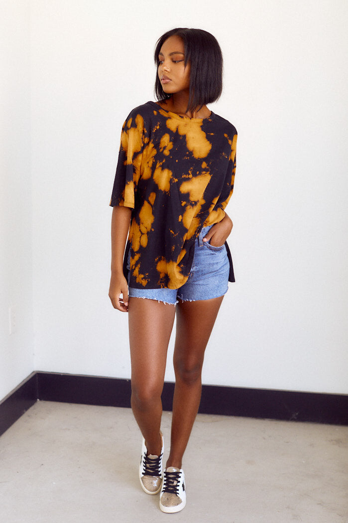 Harper Tie Dye Short Sleeve Loose Fit Top