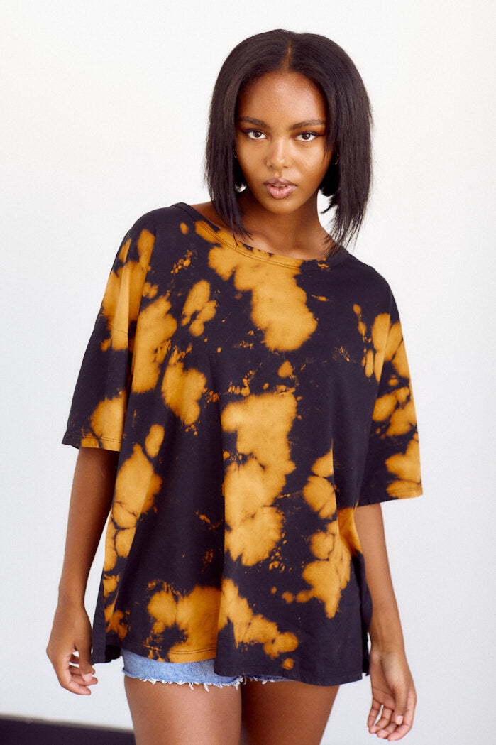 Harper Tie Dye Short Sleeve Loose Fit Top