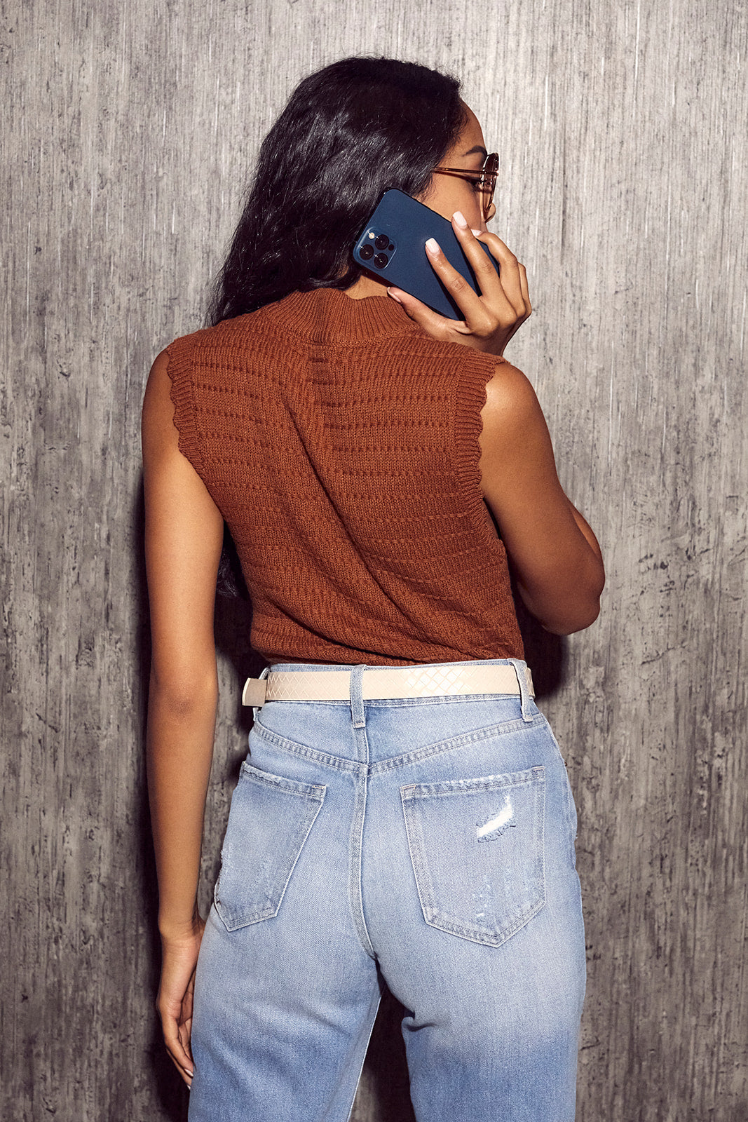 Parron Knit Turtleneck Top