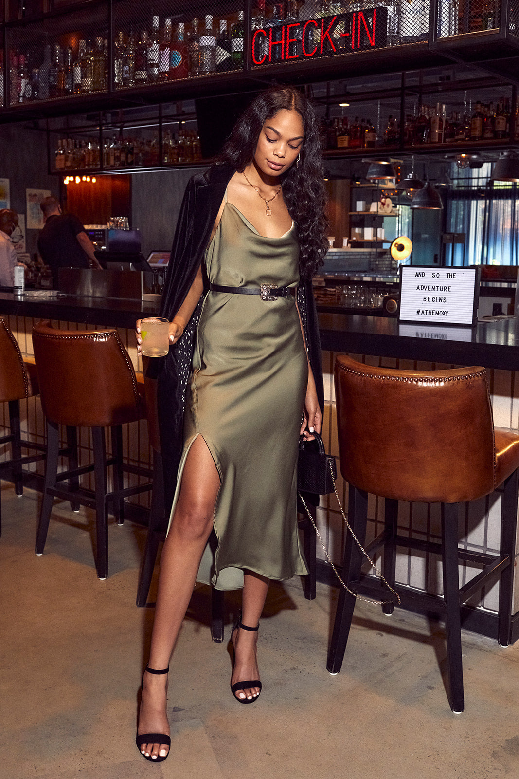 Azara Slip Midi Dress