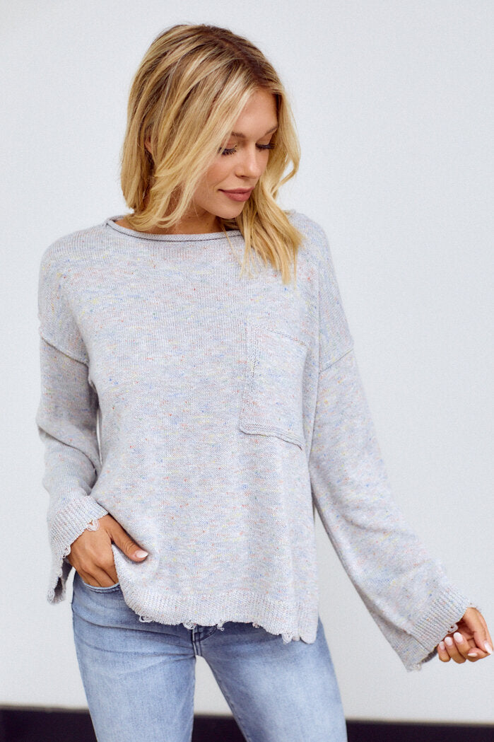 Yasbel Distressed Sweater