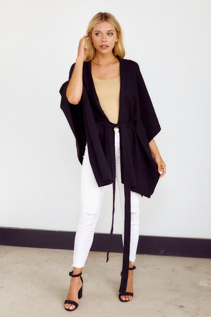 Vermont Tie Waist Poncho