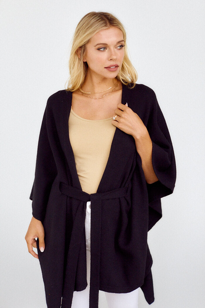 Vermont Tie Waist Poncho