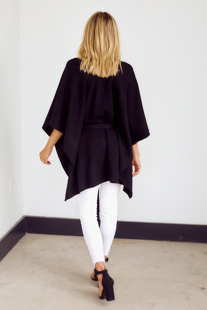 Vermont Tie Waist Poncho