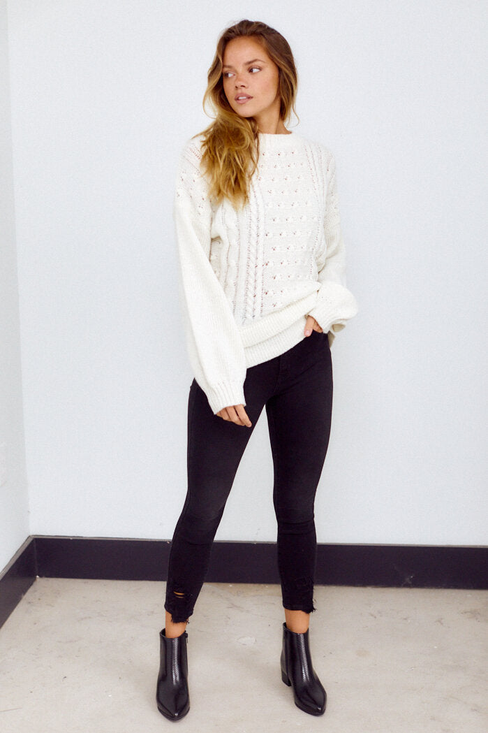 Princeton Double Hem Sweater