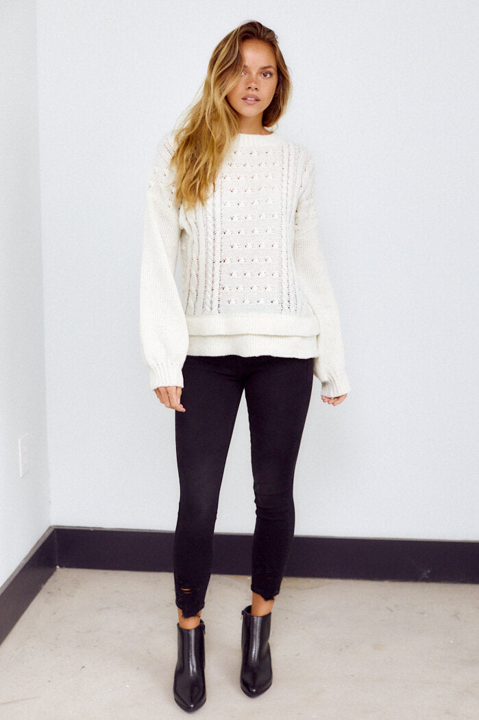 Princeton Double Hem Sweater