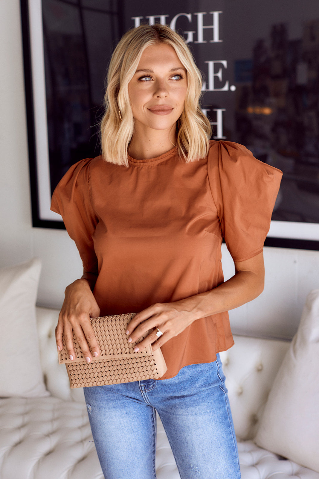 Crosbie Puff Sleeve Blouse