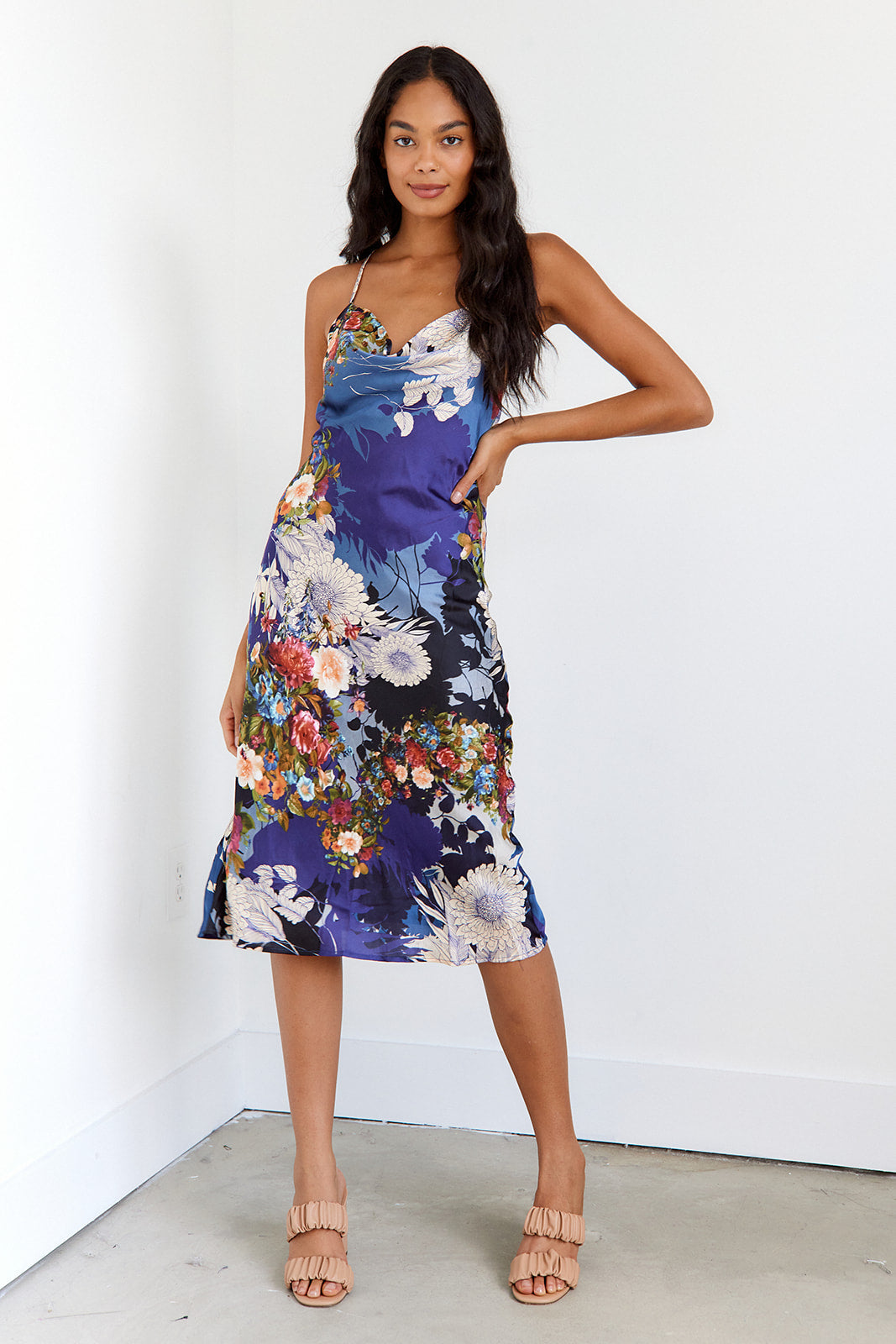 Alora Cowl Slip Dress