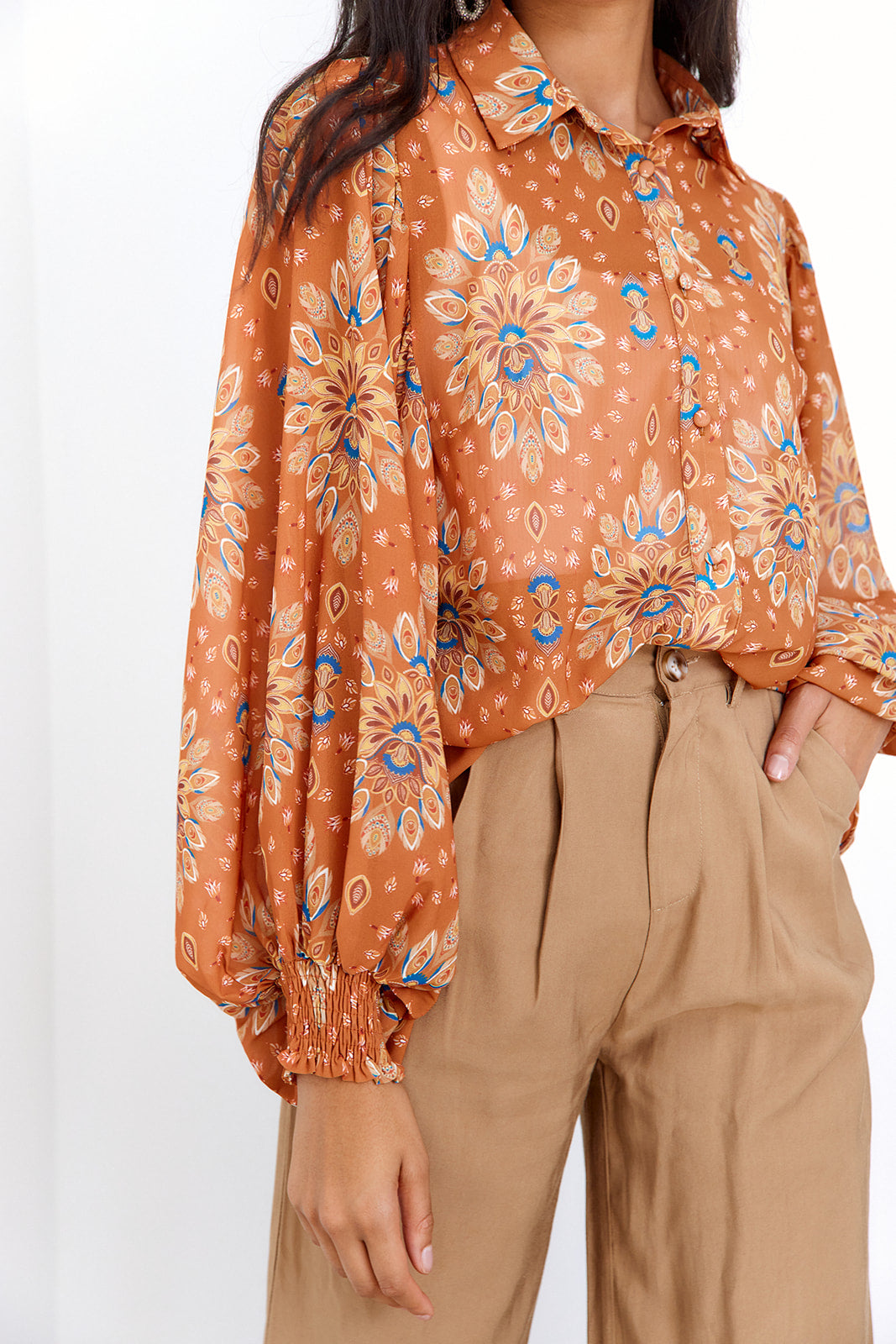 SALE- Flo Button Down Blouse