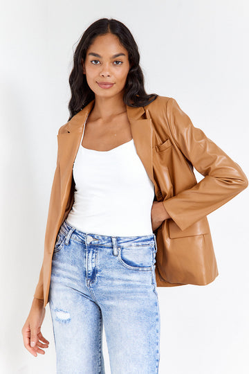 SALE - Romi Leather Blazer
