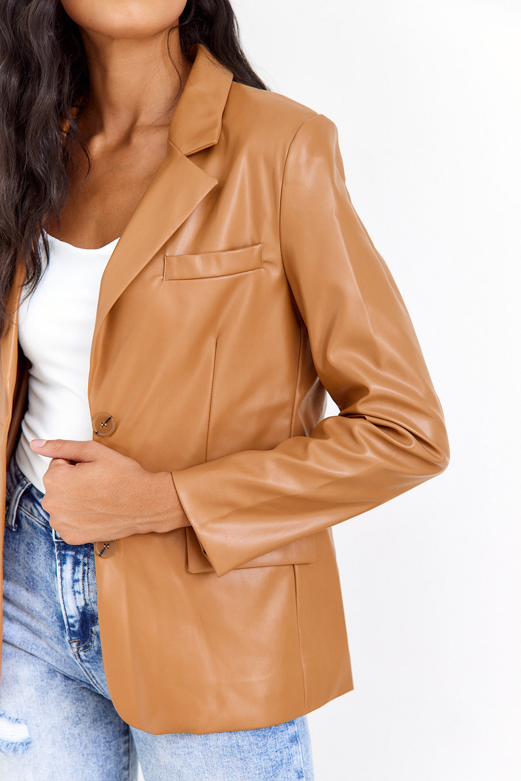 SALE - Romi Leather Blazer