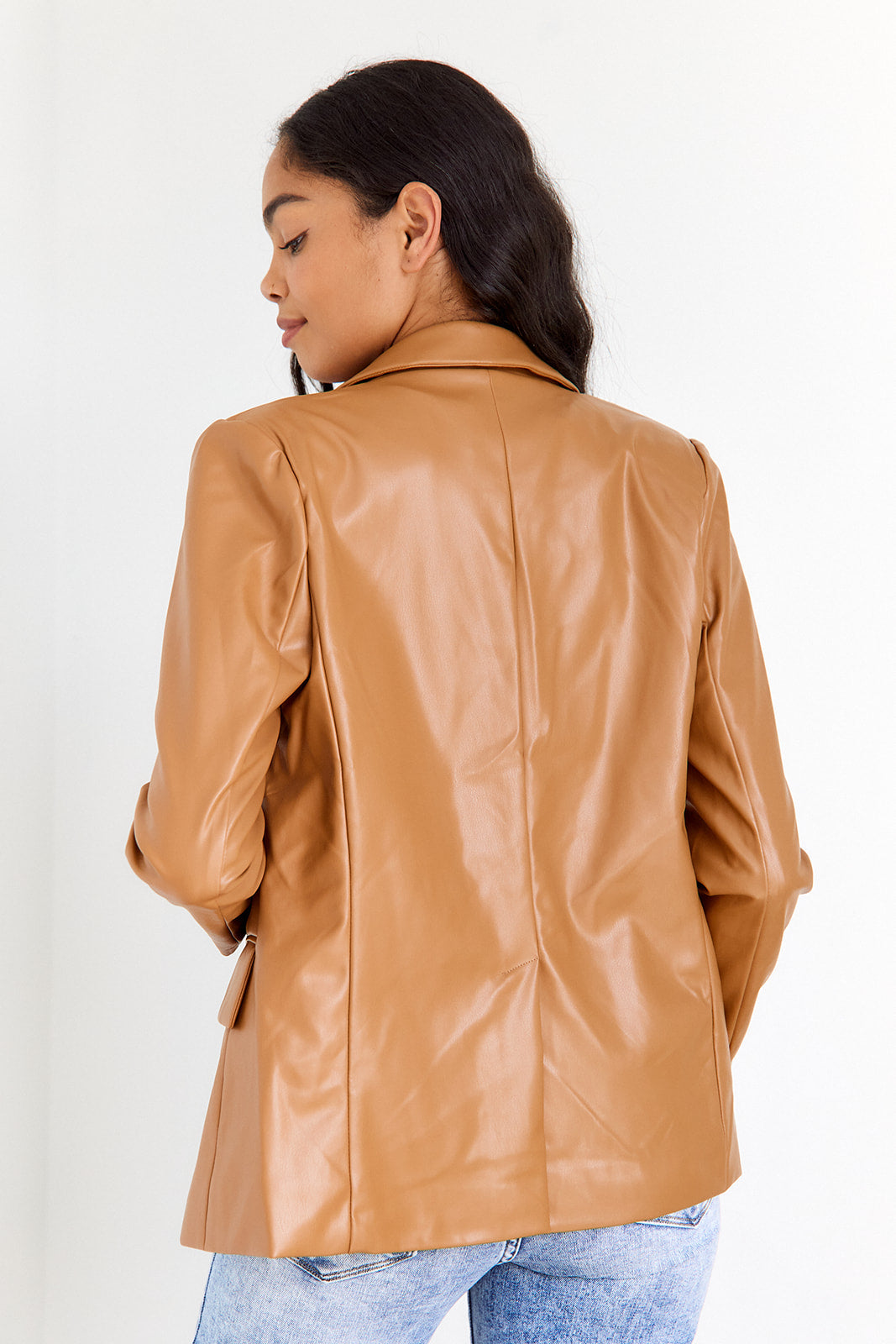 SALE - Romi Leather Blazer