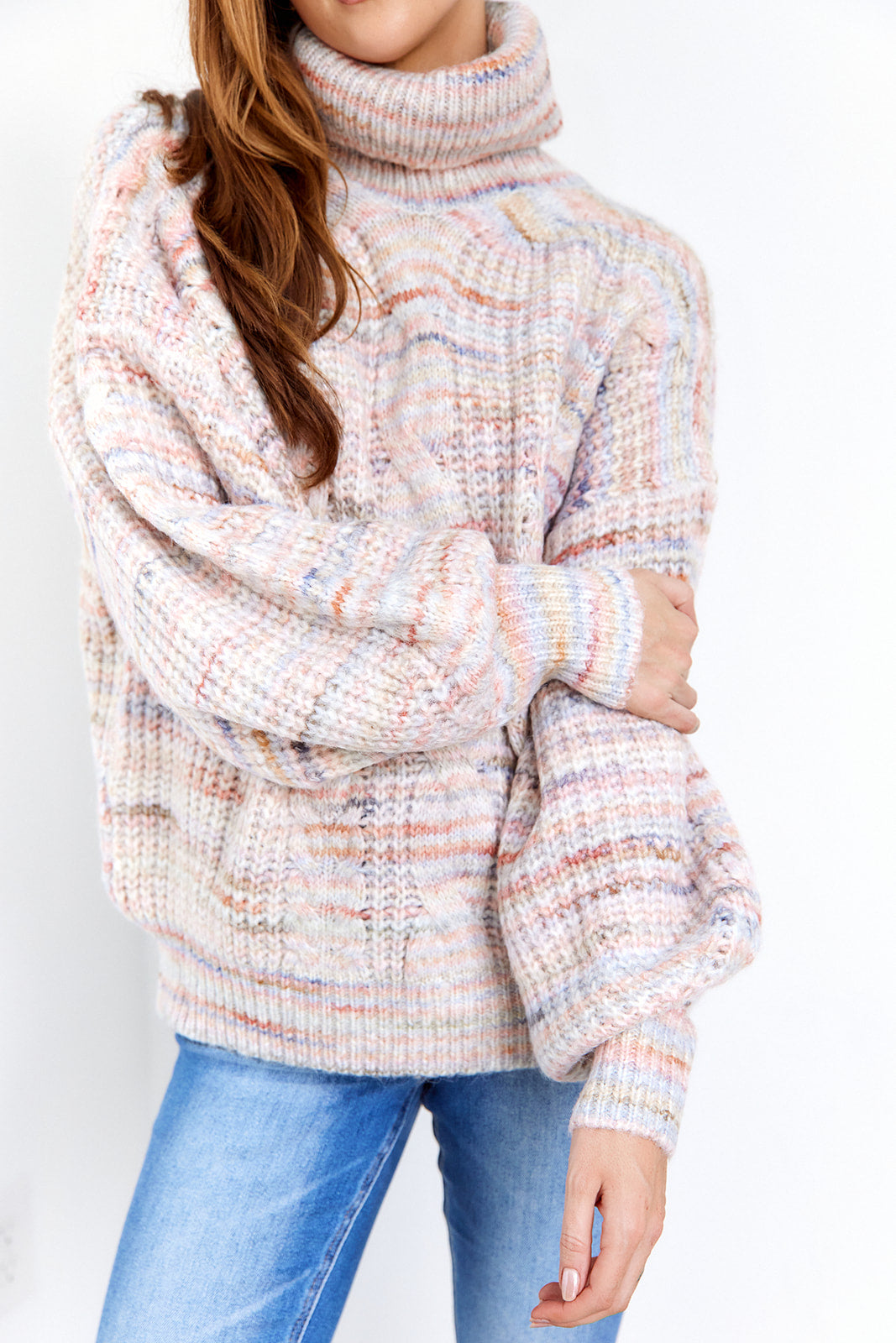 SALE - Zinnia Striped Turtleneck Sweater