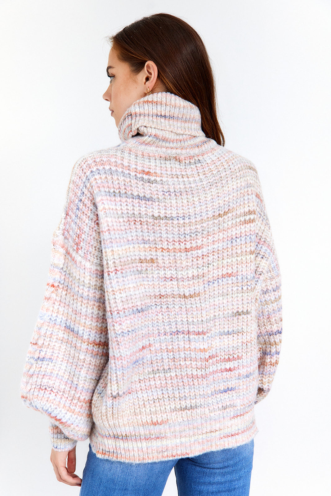 SALE - Zinnia Striped Turtleneck Sweater