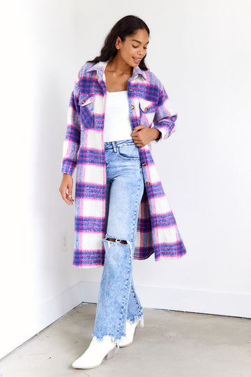 Lachlan Plaid Duster Shacket