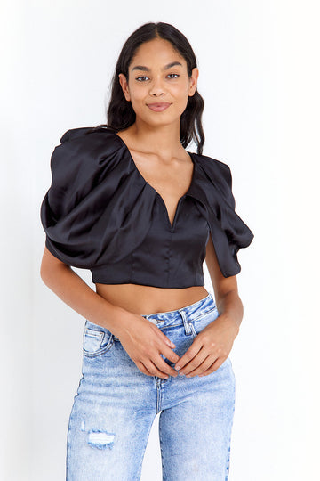 SALE - Aimee Deep V Neck Top